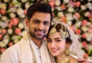 Amidst rumors that he and Sania Mirza were splitting up, Shoaib Malik married Pakistani actress Sana Javed.